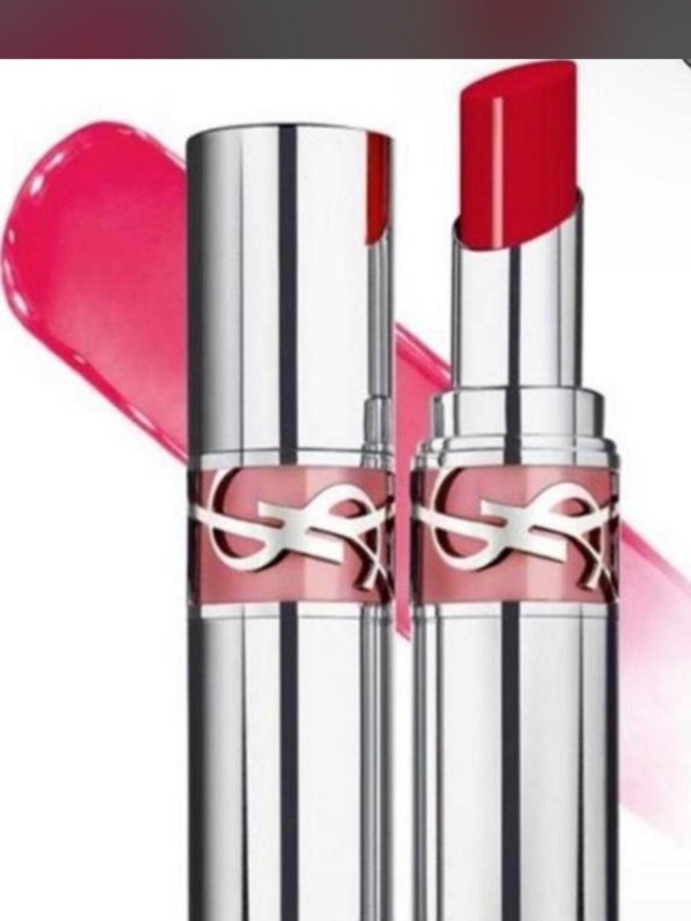 Yves Saint Laurent Vibrant Pink-Red Lipstick Duo